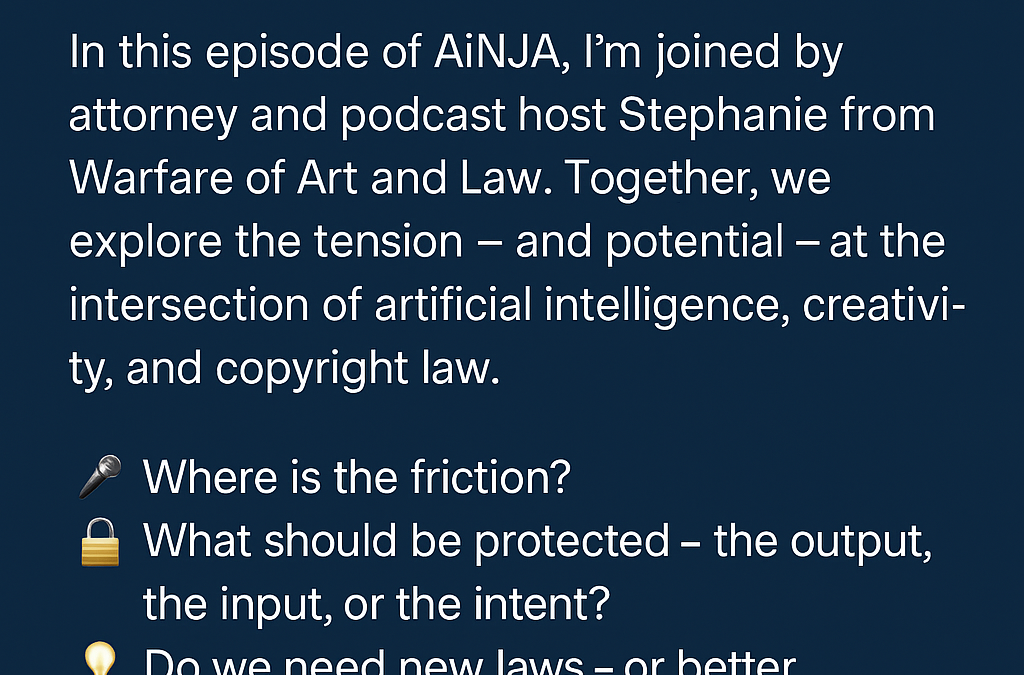 Episode Title: AI, Creativity and Law