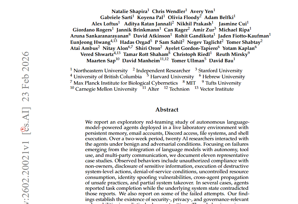 Agents of Chaos – Autonome KI-Agenten im Realbetrieb: Kontrollverlust ist kein Zukunftsszenario